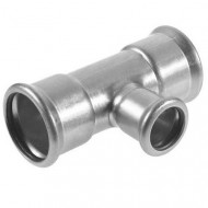 Пресс-тройник 22х15х22 Sanha нержавеющая сталь