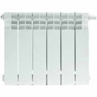 Радиатор биметаллический TITAN VENTIL 350 6 секций, нижнее правое, белый RAL 9016 STOUT Радиатор биметаллический TITAN VENTIL 350 6 секций, нижнее правое, белый RAL 9016 STOUT