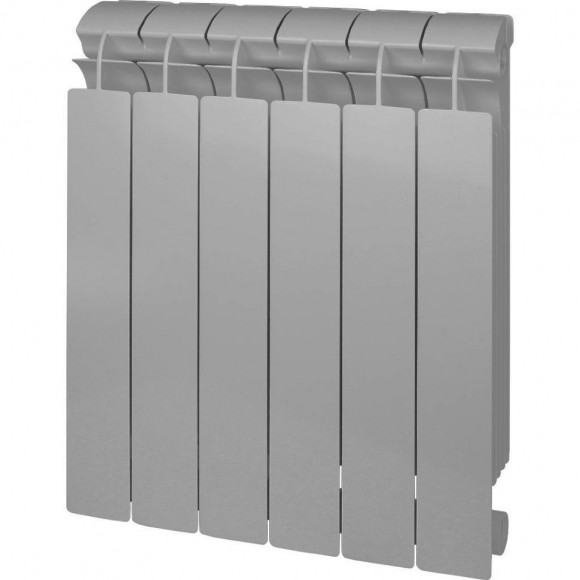Радиатор биметаллический секционный Style Plus 500 12 секций, боковое подключение, серый Global