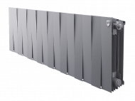 Радиатор биметаллический секционный Royal Thermo PianoForte Silver Satin 300 16 секций, боковое подключение Радиатор биметаллический секционный Royal Thermo PianoForte Silver Satin 300 16 секций, боковое подключение