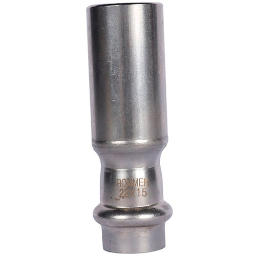 Пресс-муфта переходная Rommer ф22х15 ВПр-НПр нержавеющая сталь