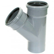 Тройник канализационный ф110х110 45° Политэк