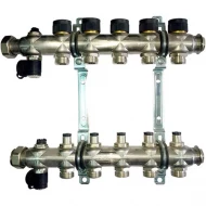 Гребенка "Multidis SF" со регулирующими вставками на 5 контура 1" Oventrop