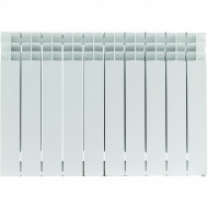 Радиатор биметаллический TITAN 500 11 секций, боковое подключение, белый RAL 9016 STOUT Радиатор биметаллический TITAN 500 11 секций, боковое подключение, белый RAL 9016 STOUT