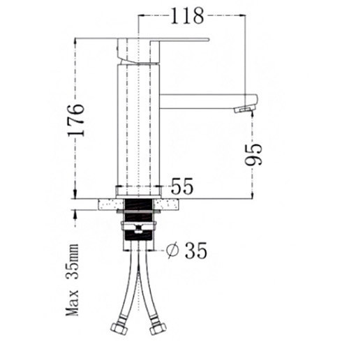 Смеситель для умывальника HN10304-G Hansen Смеситель для умывальника HN10304-G Hansen