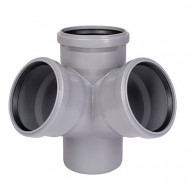 Крестовина двухплоскостная ф110/110/110 87° Ostendorf HTED