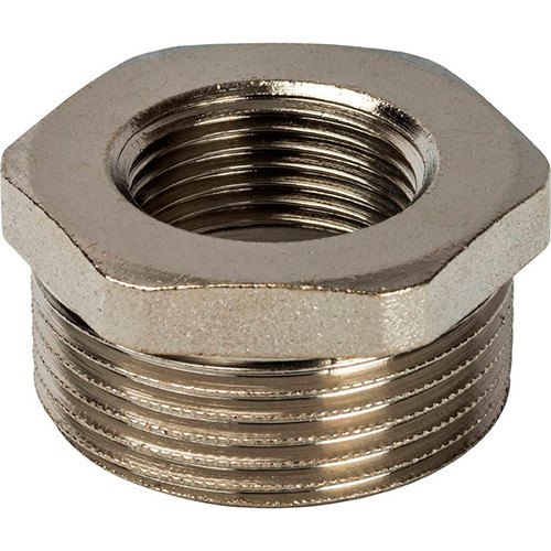 Футорка никелированная Stout 1 1/2"х3/4"