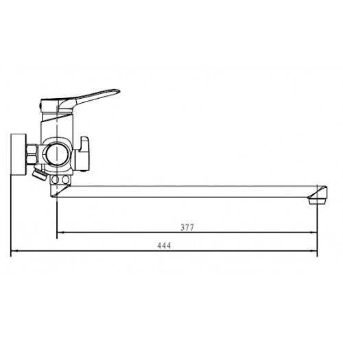 Смеситель для ванны Sena 74055 Kaiser Chrome Смеситель для ванны Sena 74055 Kaiser Chrome
