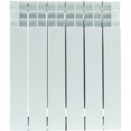 Радиатор биметаллический TITAN 500 4 секции, боковое подключение, белый RAL 9016 STOUT Радиатор биметаллический TITAN 500 4 секции, боковое подключение, белый RAL 9016 STOUT