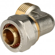 Угольник-переходник с наружной резьбой 32х1" для металлопластиковых труб, STOUT Угольник-переходник с наружной резьбой 32х1" для металлопластиковых труб, STOUT