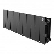 Радиатор биметаллический секционный Royal Thermo PianoForte Noir Sable 200 12 секций, боковое подключение
