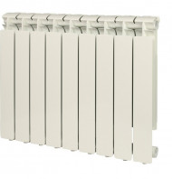 Радиатор алюминиевый секционный BRAVO 500 9 секций, боковое подключение, белый STOUT Радиатор алюминиевый секционный BRAVO 500 9 секций, боковое подключение, белый STOUT