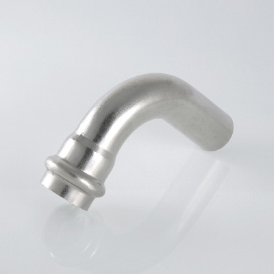 Угольник Valtec Inox 90° из нержавеющей стали однораструбный 35 мм в/н
