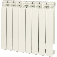 Радиатор алюминиевый секционный BRAVO 500 8 секций, нижнее правое подключение, белый STOUT Радиатор алюминиевый секционный BRAVO 500 8 секций, нижнее правое подключение, белый STOUT