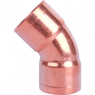 Угольник медный двухраструбный 45° под пайку ф18 Hailiang