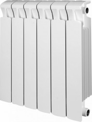 Радиатор биметаллический монолитный Rifar Monolit 500 6 секций, боковое подключение