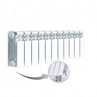 Радиатор биметаллический секционный Rifar Base Ventil 200 11 секций, нижнее левое подключение Радиатор биметаллический секционный Rifar Base Ventil 200 11 секций, нижнее левое подключение