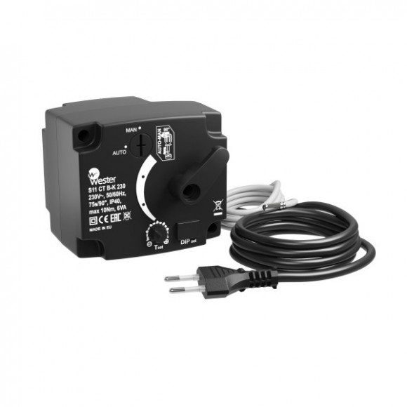 Привод S11 3P 20500A-K 230 VAC 50Hz 50s/90° 3-х точечный SPDT 5 Nm Wester
