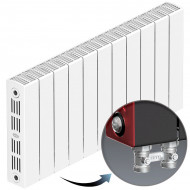 Радиатор биметаллический монолитный Rifar Supremo Ventil 350 11 секций, нижнее левое подключение Радиатор биметаллический монолитный Rifar Supremo Ventil 350 11 секций, нижнее левое подключение