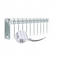 Радиатор биметаллический секционный Rifar Base Ventil 200 11 секций, нижнее правое подключение Радиатор биметаллический секционный Rifar Base Ventil 200 11 секций, нижнее правое подключение