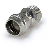 Пресс-соединитель Zeissler ф15х1/2" ВПр-НР из нержавеющей стали Пресс-соединитель Zeissler ф15х1/2" ВПр-НР из нержавеющей стали