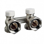 Блок для двухтрубной системы 3/4″xМ 24x19 угловой Luxor