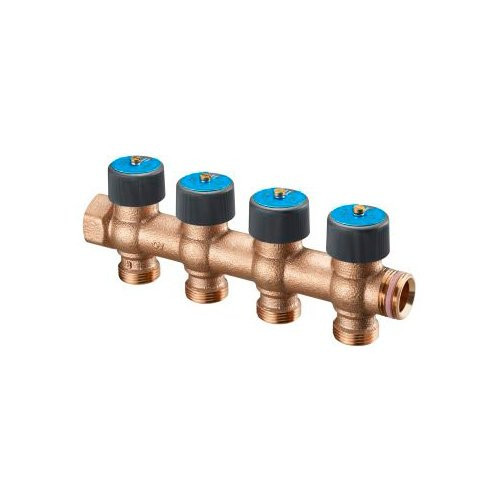 Гребенка "Multidis R" бронза на 4 контура G3/4"хG3/4" Oventrop