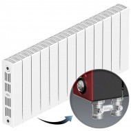 Радиатор биметаллический монолитный Rifar Supremo Ventil 350 13 секций, нижнее левое подключение