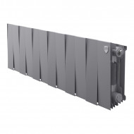 Радиатор биметаллический секционный Royal Thermo PianoForte Silver Satin 200 12 секций, боковое подключение