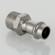Соединитель прямой с переходом на наружную резьбу Valtec Inox 22 мм х 3/4"