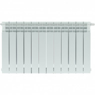 Радиатор биметаллический TITAN VENTIL 500 13 секций, нижнее правое, белый RAL 9016 STOUT Радиатор биметаллический TITAN VENTIL 500 13 секций, нижнее правое, белый RAL 9016 STOUT