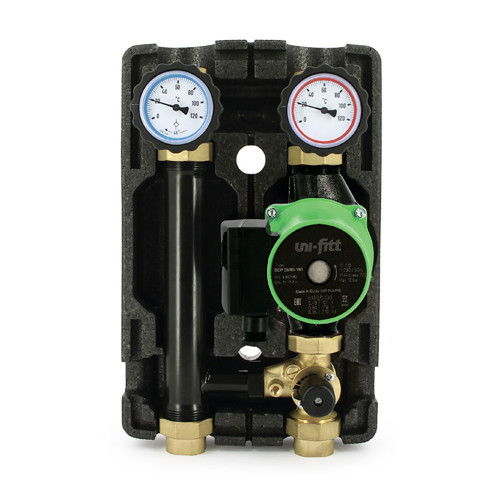 Насосная группа Uni-Fitt DN25 с 3-х ходовым клапаном с насосом ECP 25/60 180