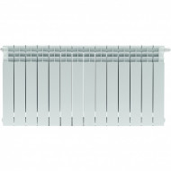 Радиатор биметаллический TITAN VENTIL 500 14 секций, нижнее правое, белый RAL 9016 STOUT Радиатор биметаллический TITAN VENTIL 500 14 секций, нижнее правое, белый RAL 9016 STOUT