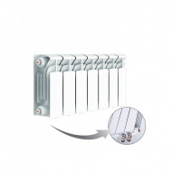 Радиатор биметаллический секционный Rifar Base Ventil 200 7 секций, нижнее левое подключение Радиатор биметаллический секционный Rifar Base Ventil 200 7 секций, нижнее левое подключение