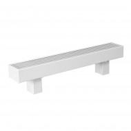 Конвектор универсальный водяной Элегант Мини 130х80х1500 с 1 медно-алюминиевым теплообменником, белый КЗТО Конвектор универсальный водяной Элегант Мини 130х80х1500 с 1 медно-алюминиевым теплообменником, белый КЗТО