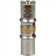 Муфта соединительная равнопроходная 20х20 для металлопластиковых труб, прессовой STOUT