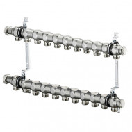 Гребенка "Multidis SH" из нержавеющей стали на 11 контура 1" Oventrop