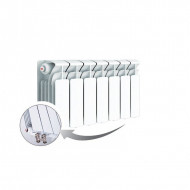 Радиатор биметаллический секционный Rifar Base Ventil 200 7 секций, нижнее правое подключение Радиатор биметаллический секционный Rifar Base Ventil 200 7 секций, нижнее правое подключение