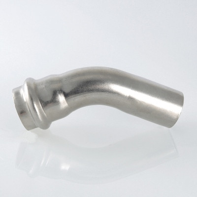 Угольник однораструбный 45° внутренний/наружный Valtec Inox из нержавеющей стали 54 х 54 мм