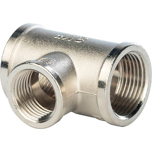 Тройник никелированный Stout 1"х3/4"х1" ВР-ВР-ВР