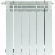 Радиатор биметаллический TITAN VENTIL 500 6 секций, нижнее правое, белый RAL 9016 STOUT Радиатор биметаллический TITAN VENTIL 500 6 секций, нижнее правое, белый RAL 9016 STOUT