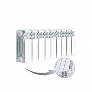 Радиатор биметаллический секционный Rifar Base Ventil 200 9 секций, нижнее левое подключение Радиатор биметаллический секционный Rifar Base Ventil 200 9 секций, нижнее левое подключение