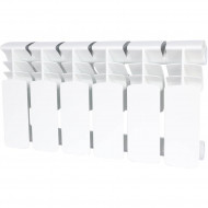 Радиатор биметаллический секционный Plus BM 200 6 секций, боковое подключение Ral 9016 ROMMER