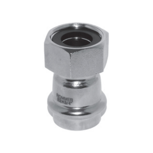 Пресс-соединитель НГ Rommer ф18х3/4" ВПр-ВР нержавеющая сталь