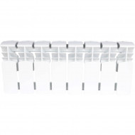 Радиатор биметаллический секционный Plus BM 200 8 секций, боковое подключение Ral 9016 ROMMER