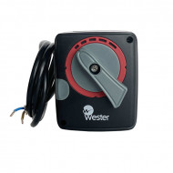 Привод поворотный ARS6 3-х точечный 220В, 6 Нм, 90°, 60 сек, конц. выкл Wester Привод поворотный ARS6 3-х точечный 220В, 6 Нм, 90°, 60 сек, конц. выкл Wester