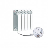 Радиатор биметаллический секционный Rifar Base Ventil 350 5 секций, нижнее левое подключение Радиатор биметаллический секционный Rifar Base Ventil 350 5 секций, нижнее левое подключение