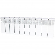 Радиатор биметаллический секционный Plus BM 200 10 секций, боковое подключение Ral 9016 ROMMER