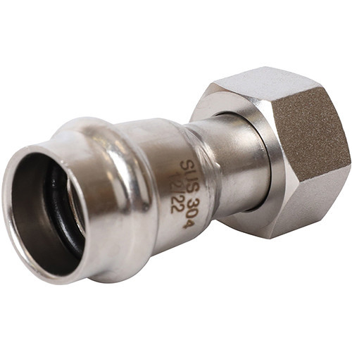 Пресс-соединитель НГ Rommer ф18х1/2" ВПр-ВР нержавеющая сталь