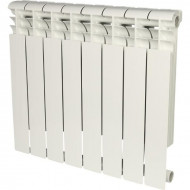 Радиатор алюминиевый секционный Profi 500 8 секции, боковое подключение Ral 9016 ROMMER Радиатор алюминиевый секционный Profi 500 8 секции, боковое подключение Ral 9016 ROMMER